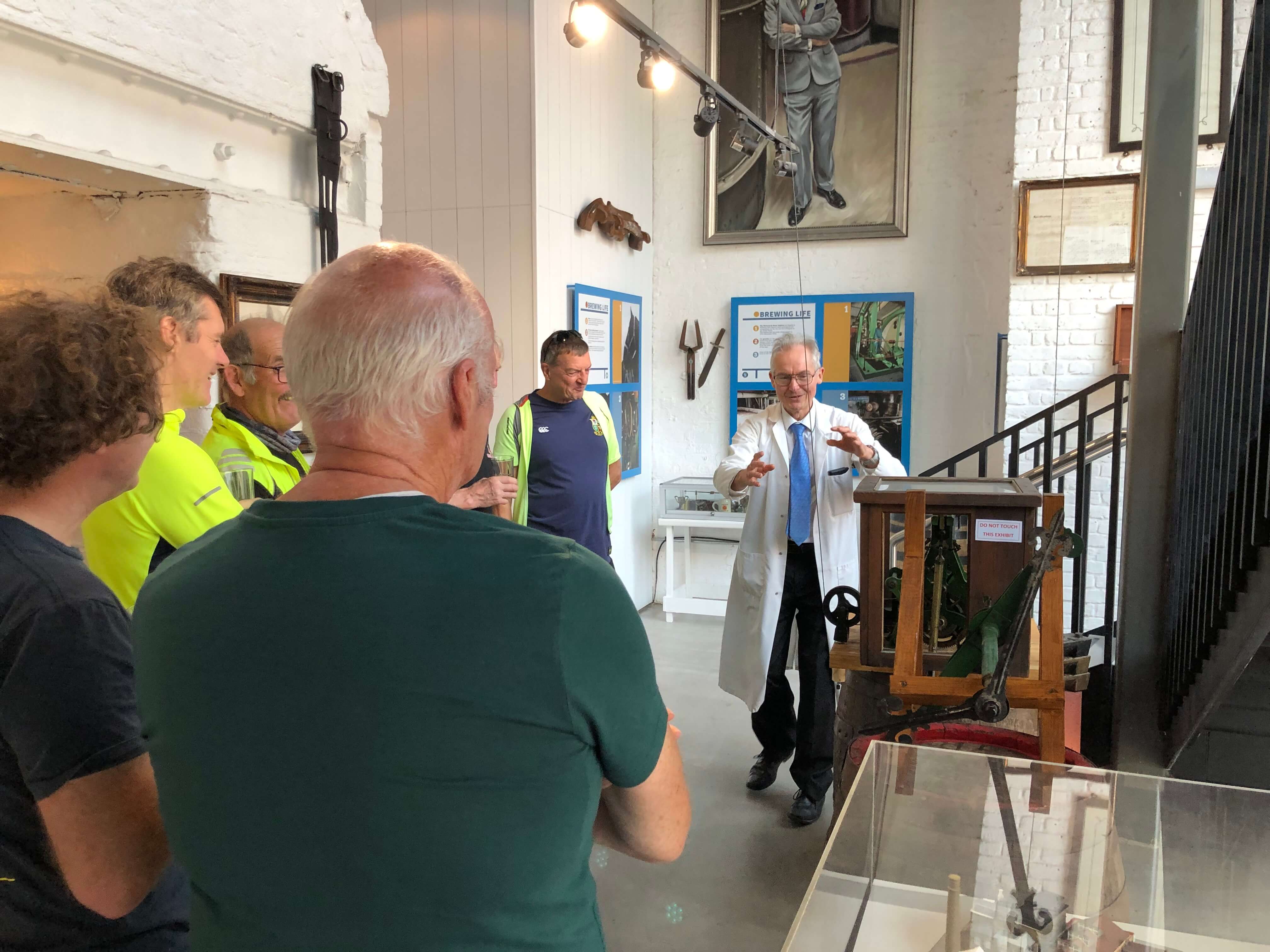 John Hatch gives a tour of the brewing heritage site at Sambrook's Brewery.