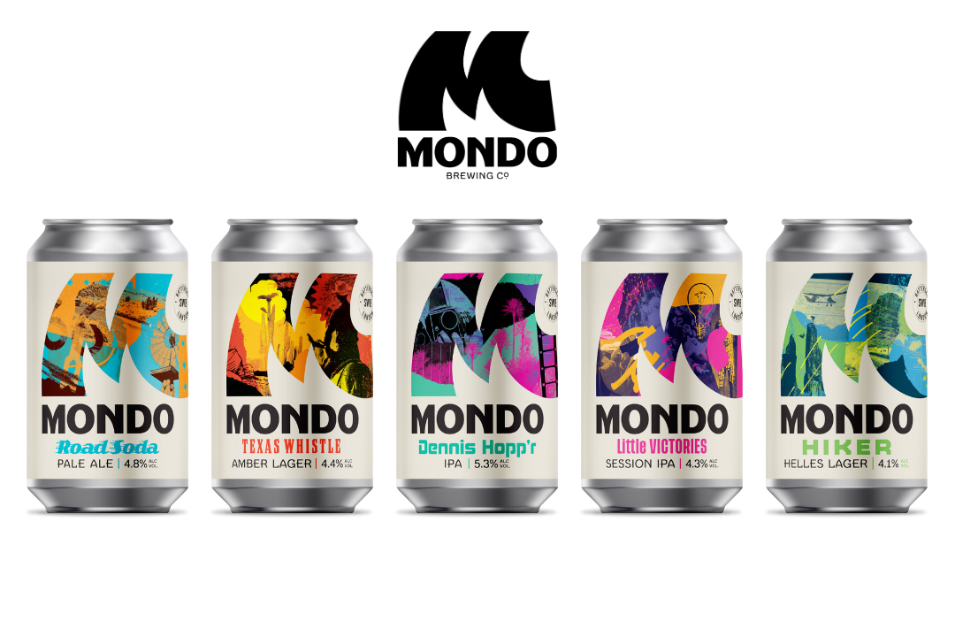 Mondo's rebranded core line up in 330ml cans